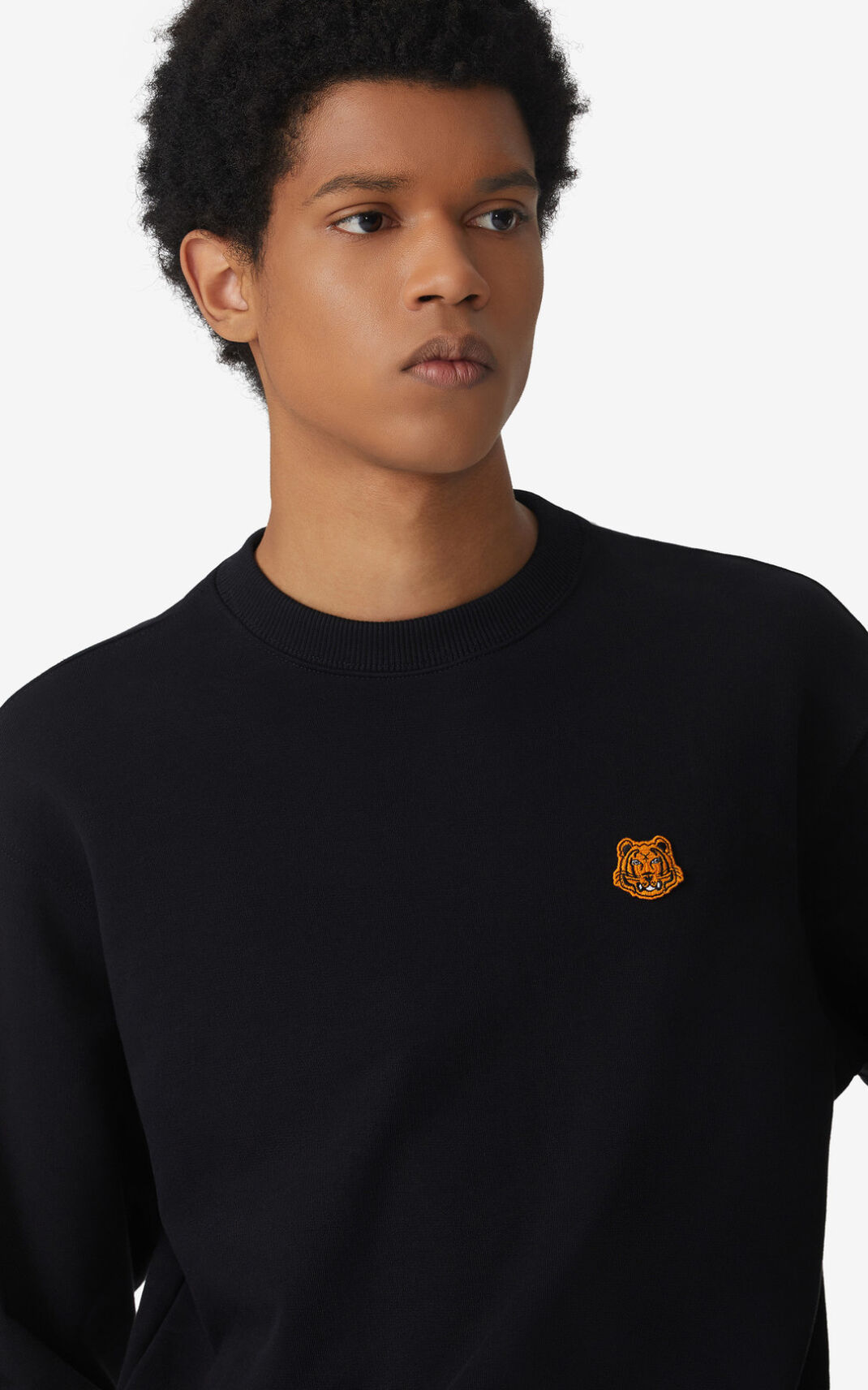 Sudadera Kenzo Tiger Crest Hombre Negras - SKU.5670078